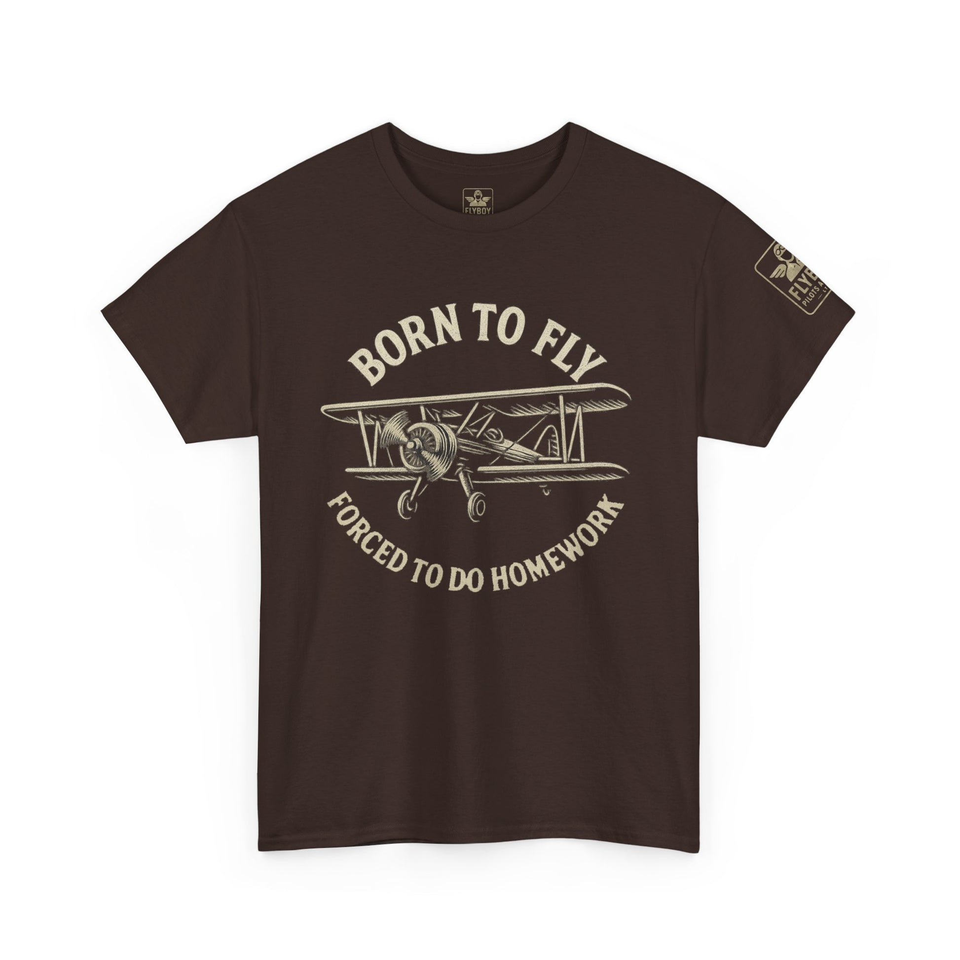 Born to fly, Forced to do homework - Teen/Young-Adult Cotton Tee