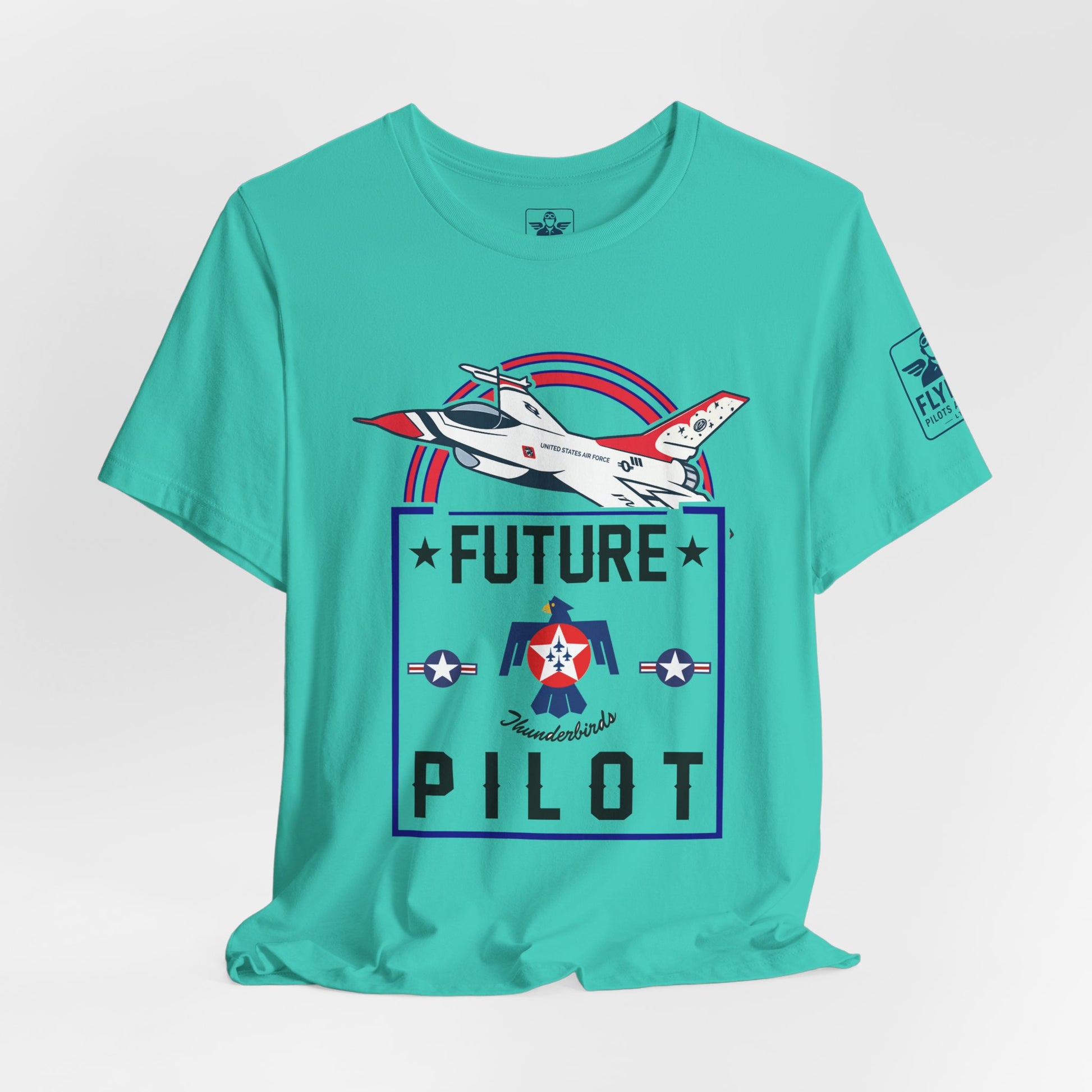 Future Thunderbirds Pilot (front only)- Young Adult/Teen Jersey Tee