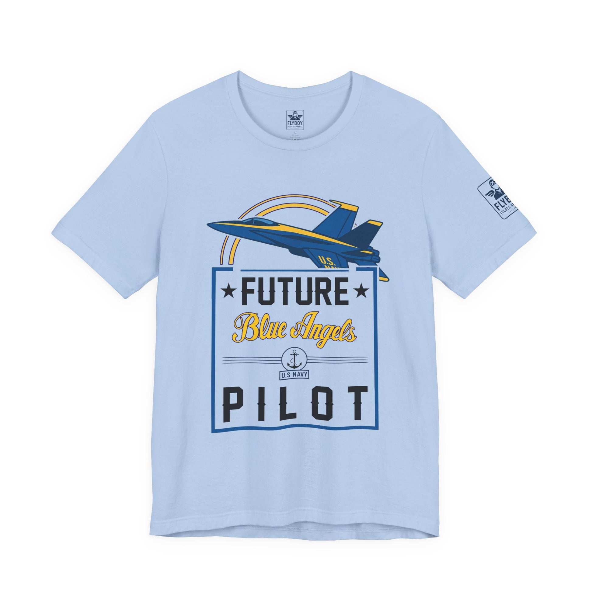 Future Blue Angels Pilot (front/back)- Young Adult/Teen Jersey Tee