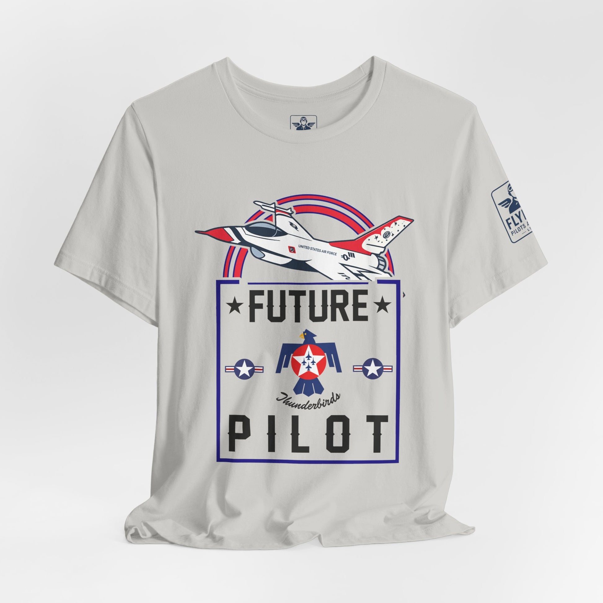 Future Thunderbirds Pilot (front only)- Young Adult/Teen Jersey Tee