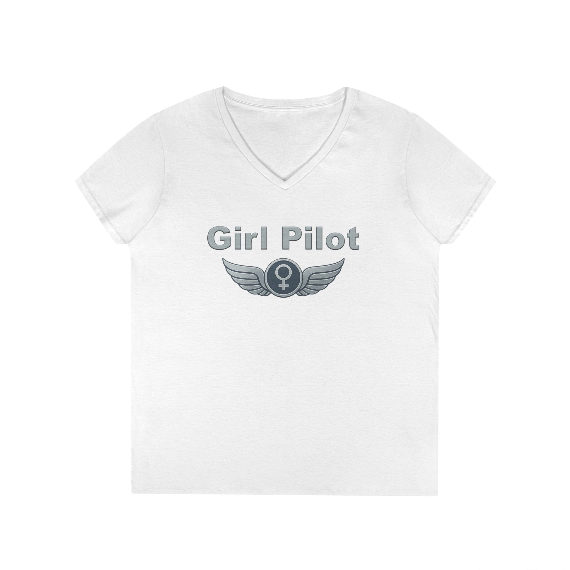 Girl Pilot - Ladies V-Neck