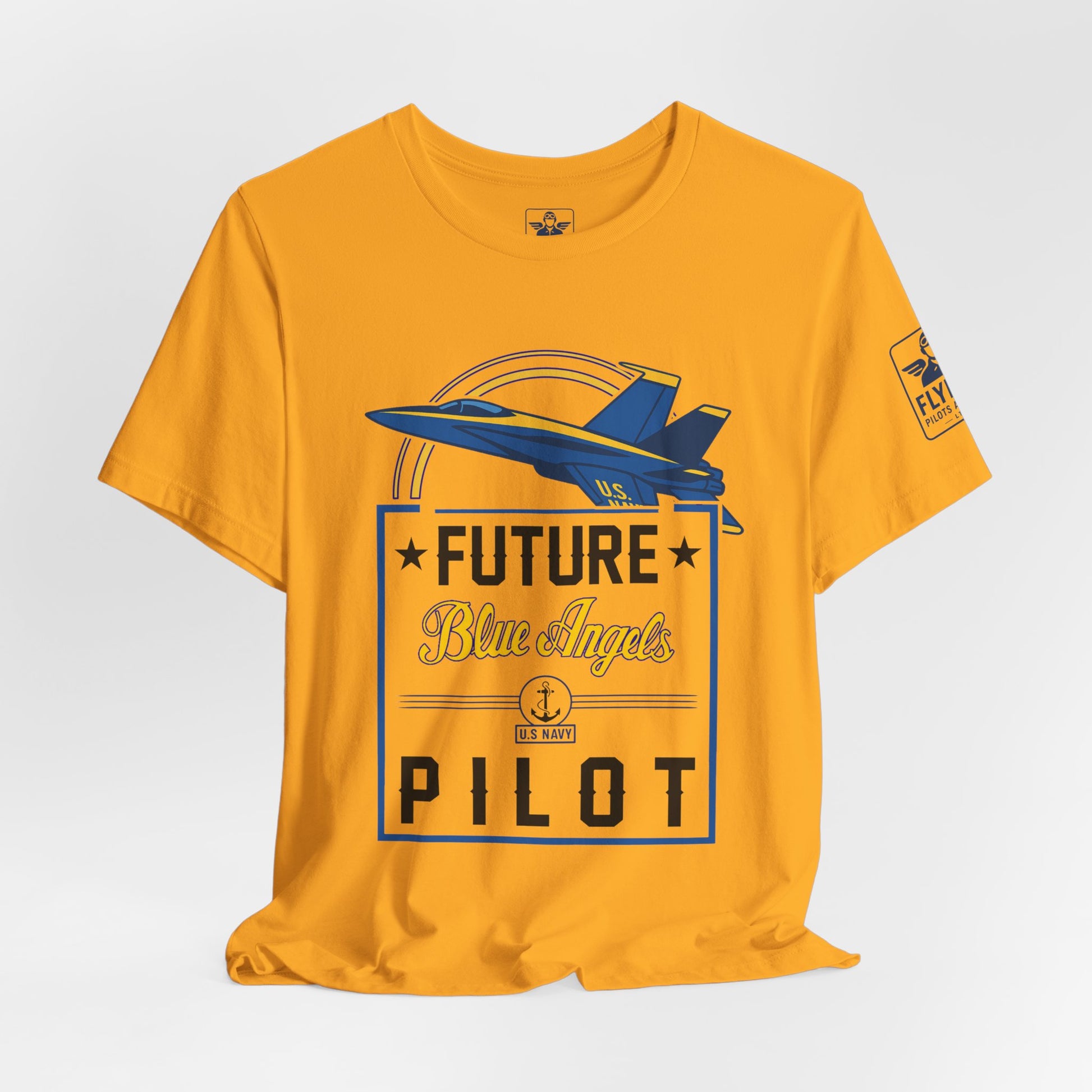Future Blue Angels Pilot (front only)- Young Adult/Teen Jersey Tee