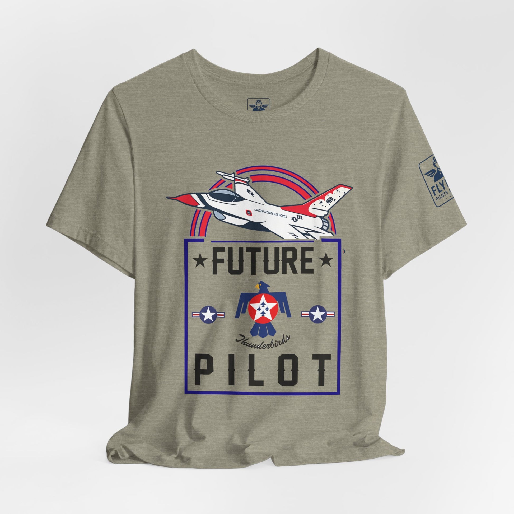 Future Thunderbirds Pilot (front only)- Young Adult/Teen Jersey Tee