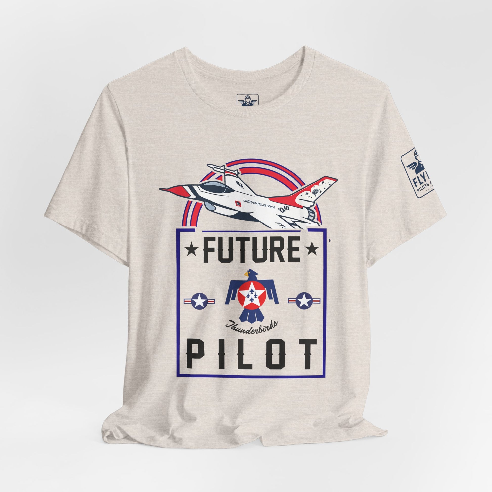 Future Thunderbirds Pilot (front only)- Young Adult/Teen Jersey Tee