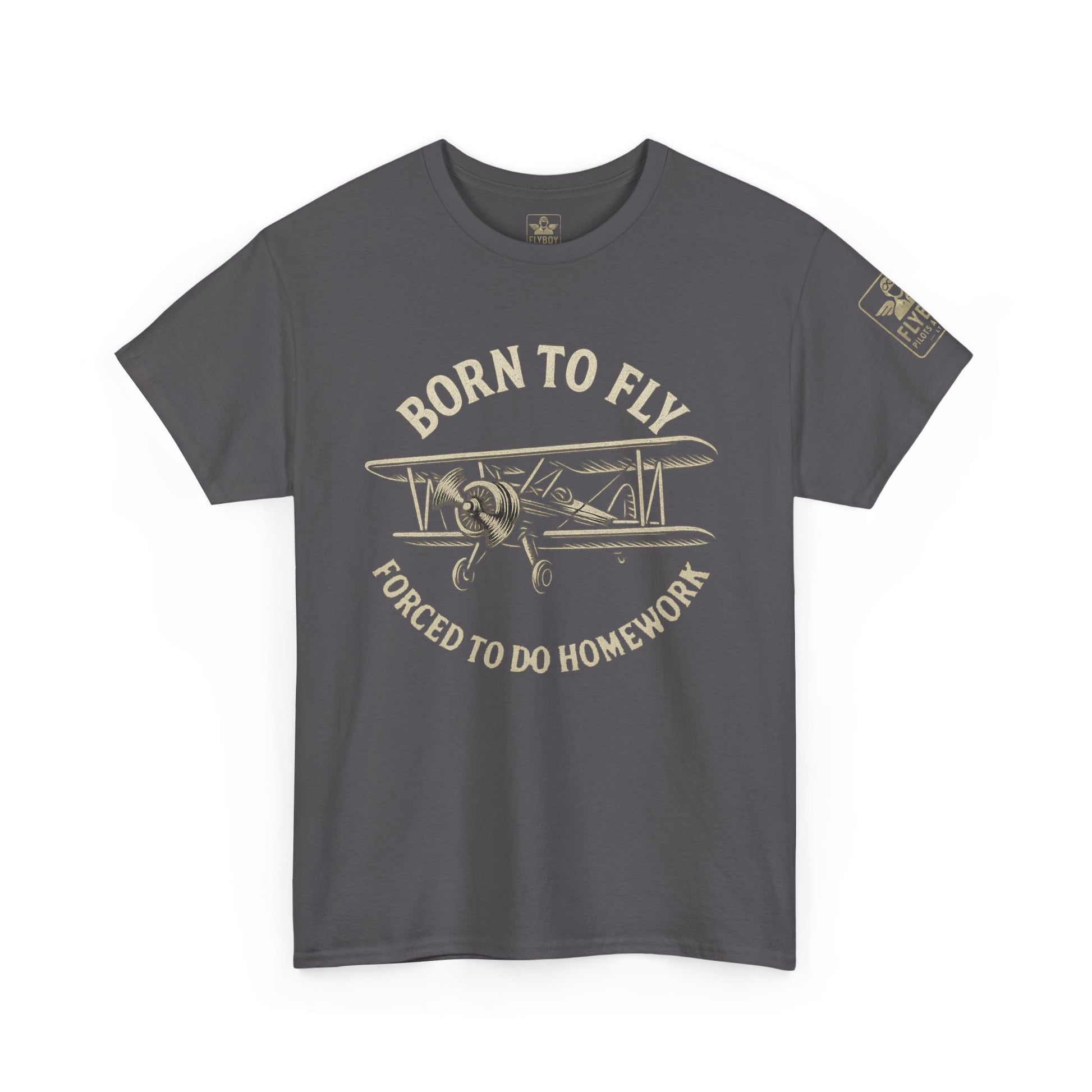 Born to fly, Forced to do homework - Teen/Young-Adult Cotton Tee