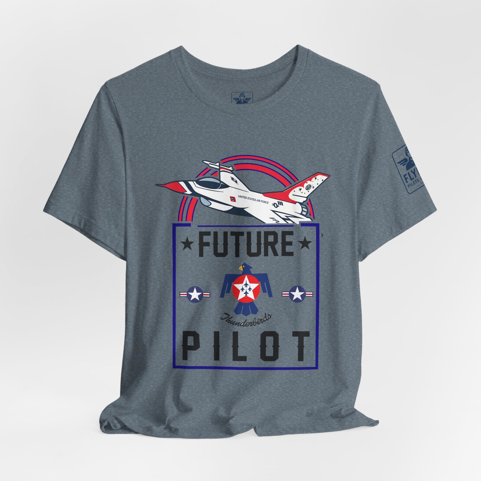 Future Thunderbirds Pilot (front only)- Young Adult/Teen Jersey Tee