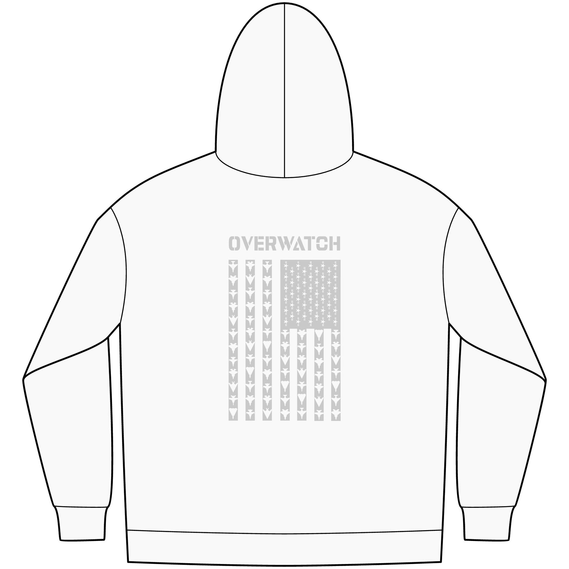 Overwatch American Flag Jets - Hoodie - Back/Logo Front