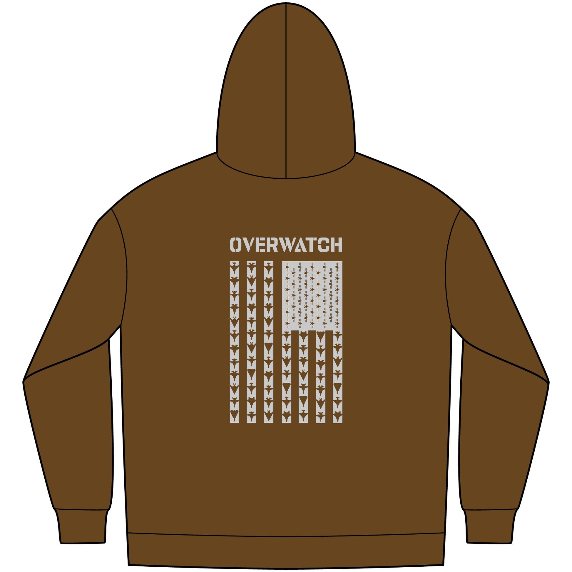 Overwatch American Flag Jets - Hoodie - Back/Logo Front