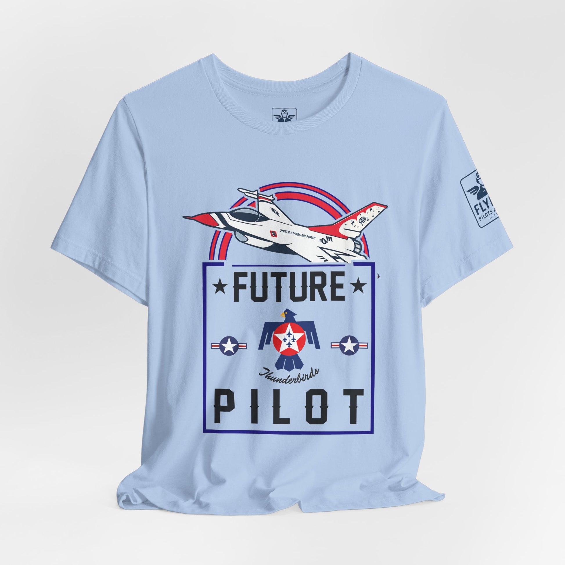Future Thunderbirds Pilot (front only)- Young Adult/Teen Jersey Tee
