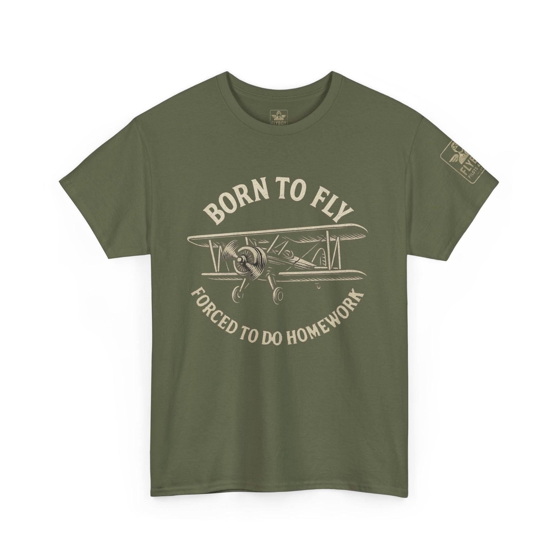 Born to fly, Forced to do homework - Teen/Young-Adult Cotton Tee