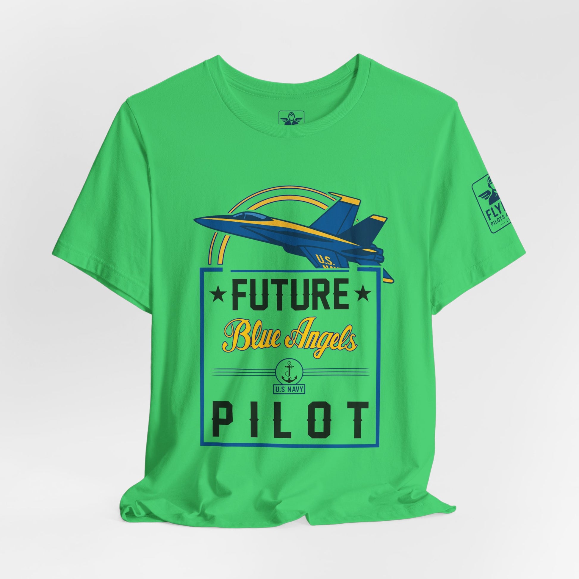 Future Blue Angels Pilot (front only)- Young Adult/Teen Jersey Tee