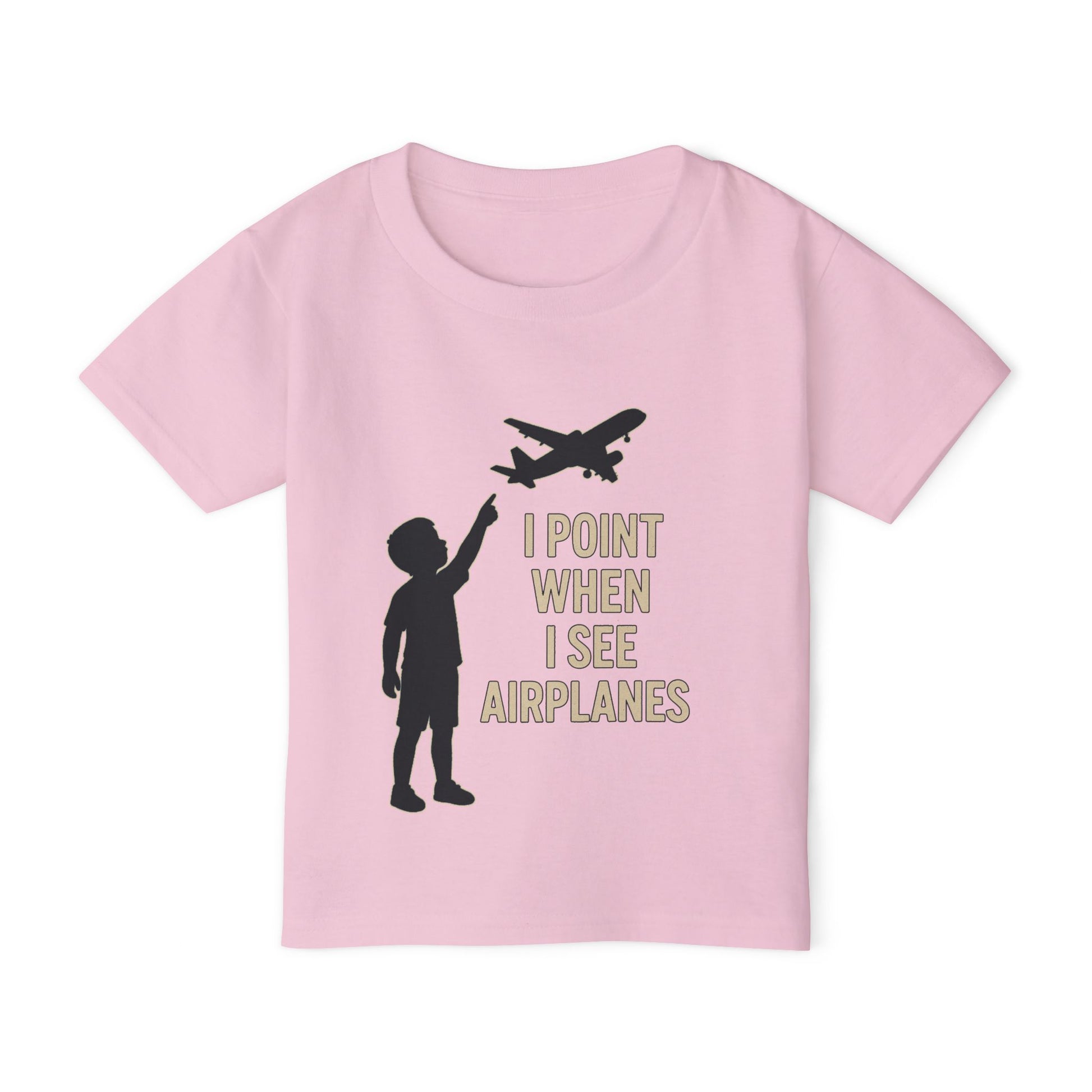 I point when I see Airplanes - Toddler Cotton Tee