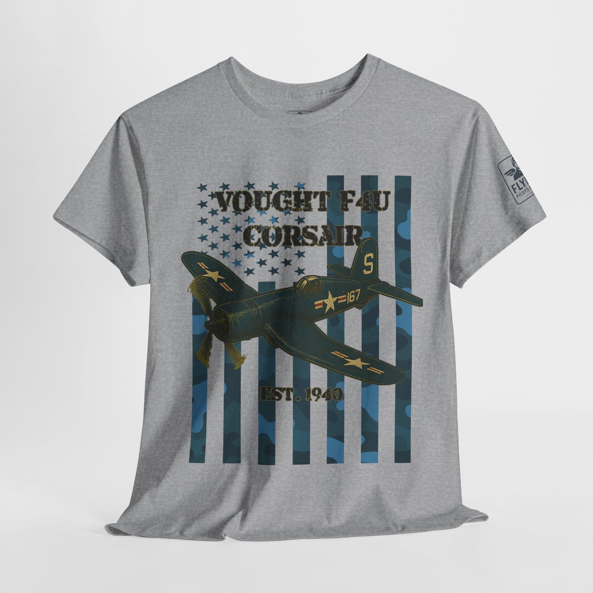 F4U Corsair Camo Flag - T-Shirt