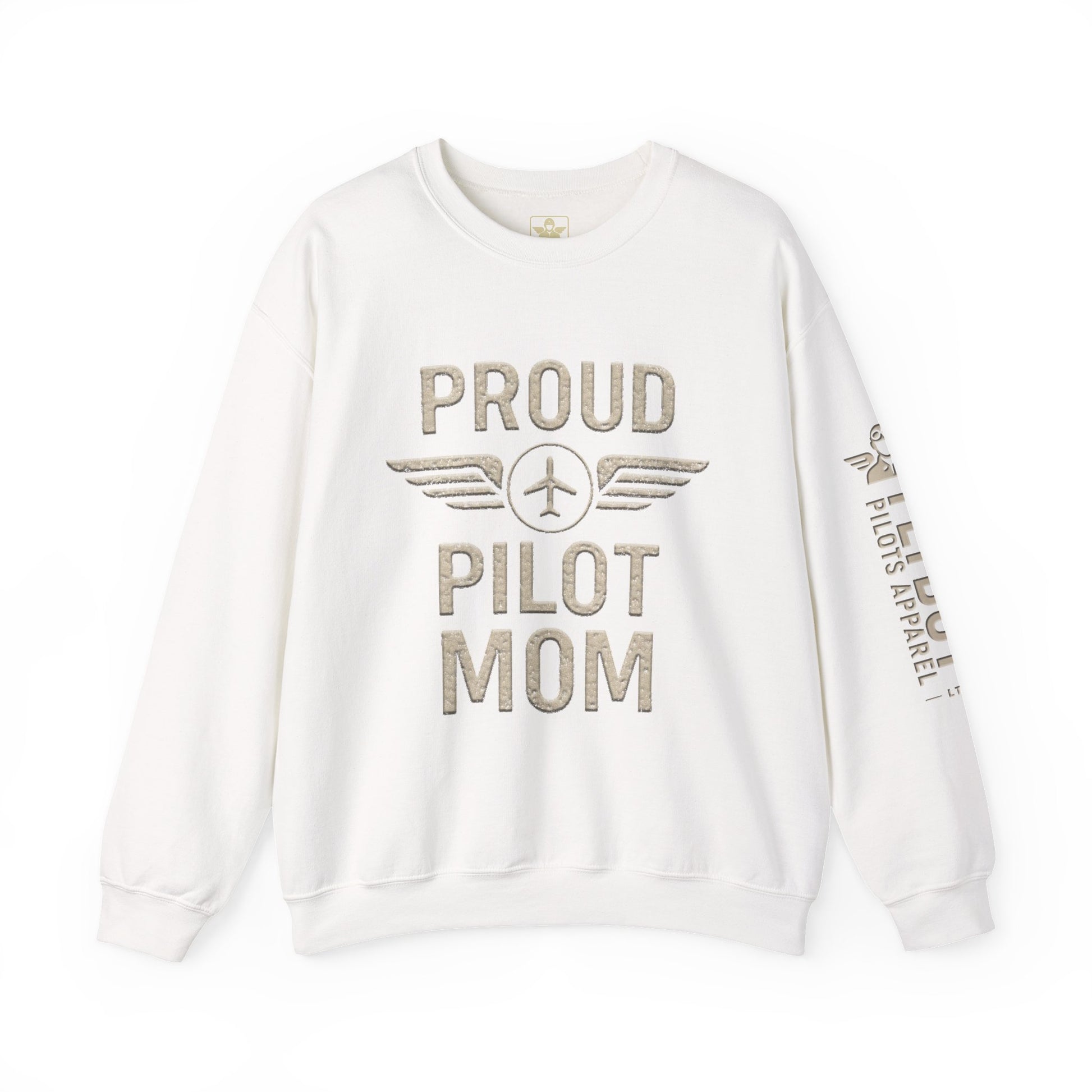 Proud Pilot Mom - Crew Neck Sweatshirt