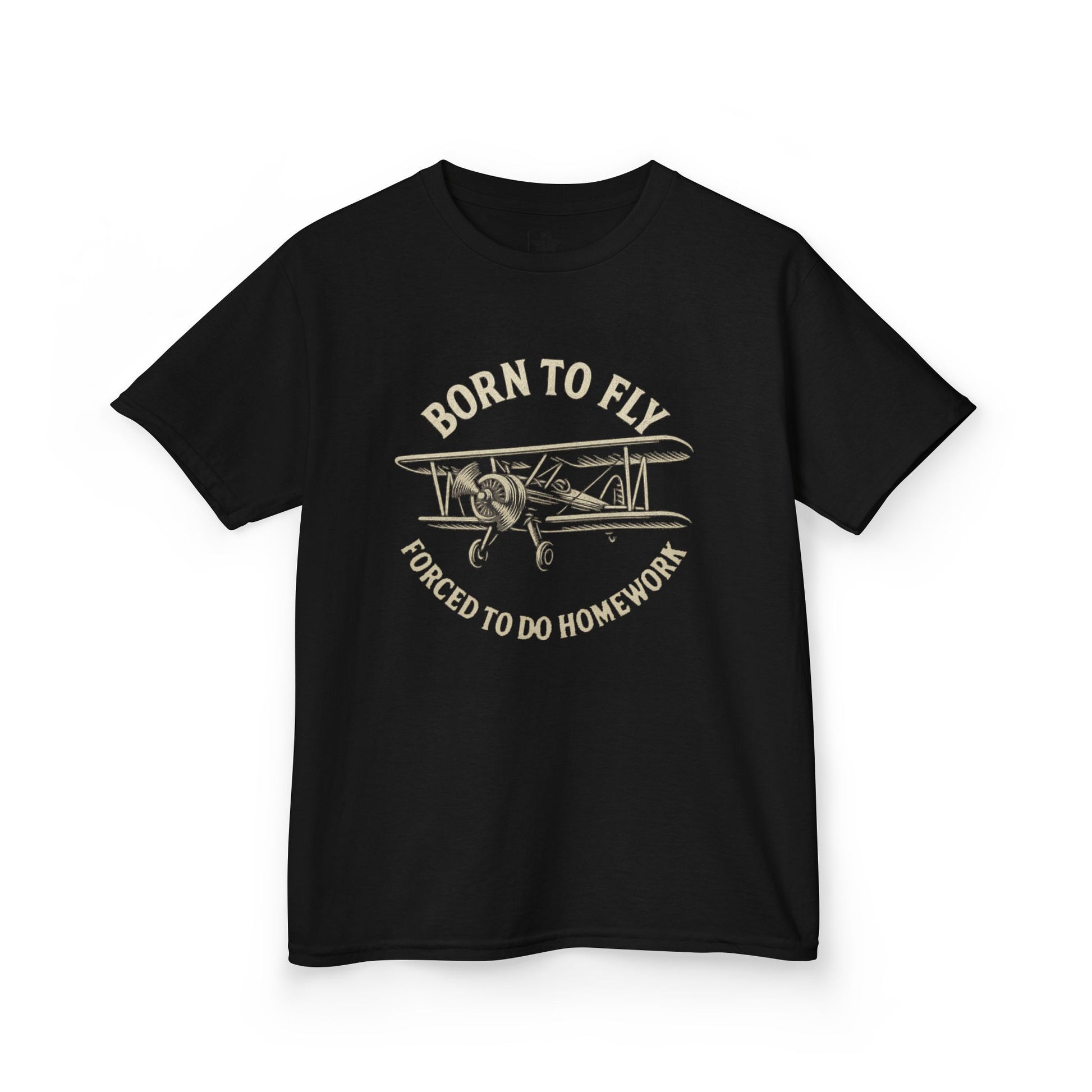 Born to Fly, Forced to do Homework - Youth Cotton Tee
