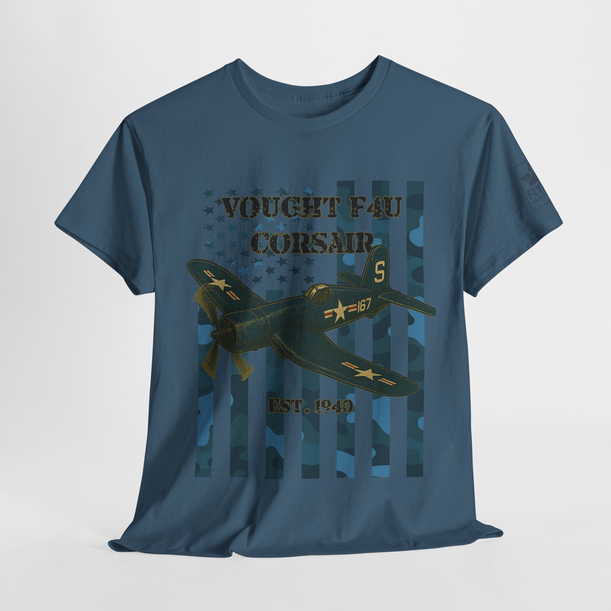 F4U Corsair Camo Flag - T-Shirt