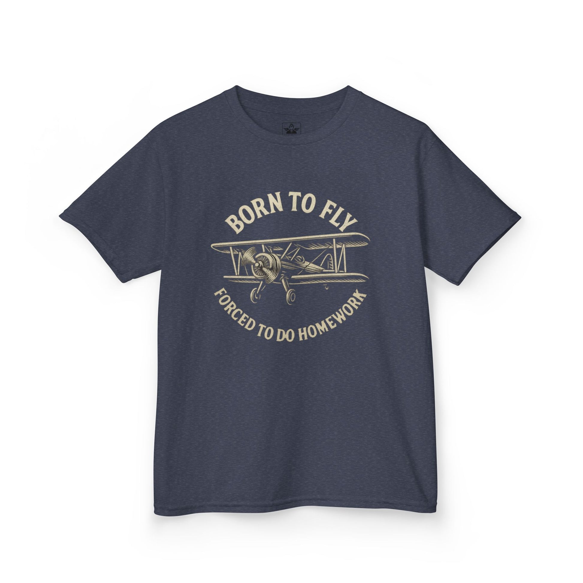 Born to Fly, Forced to do Homework - Youth Cotton Tee