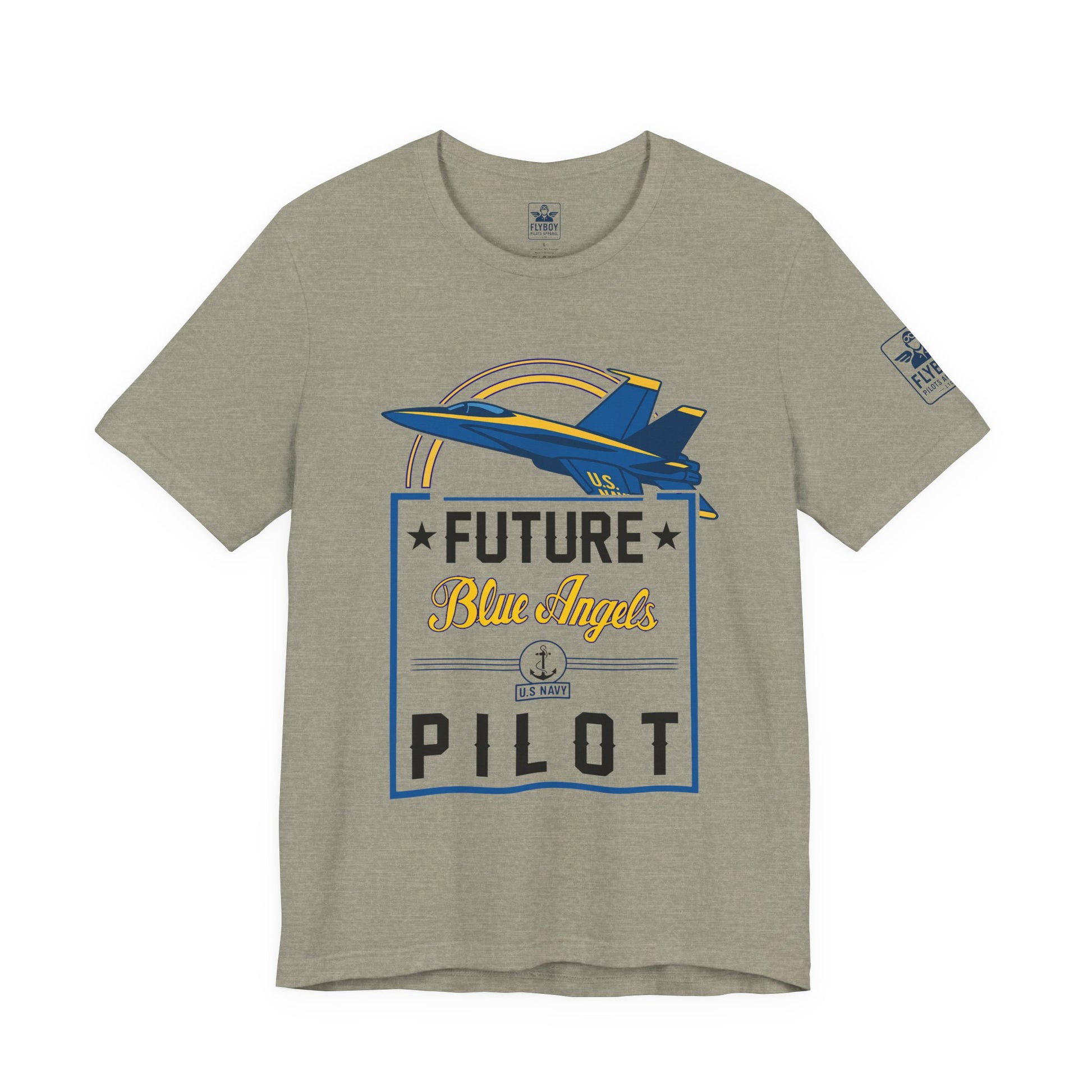 Future Blue Angels Pilot (front/back)- Young Adult/Teen Jersey Tee