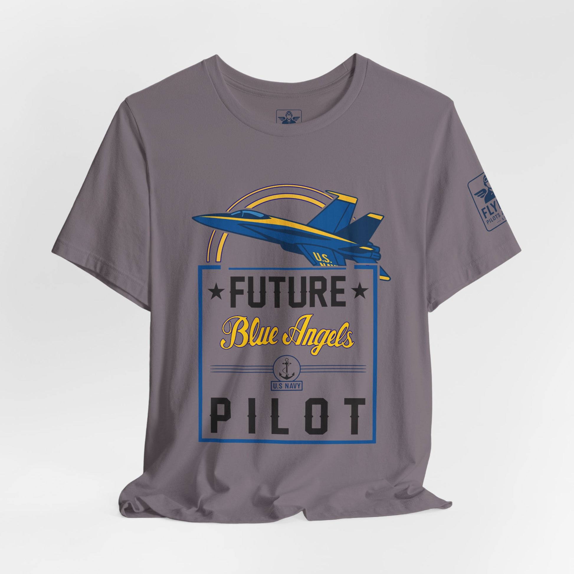 Future Blue Angels Pilot (front only)- Young Adult/Teen Jersey Tee