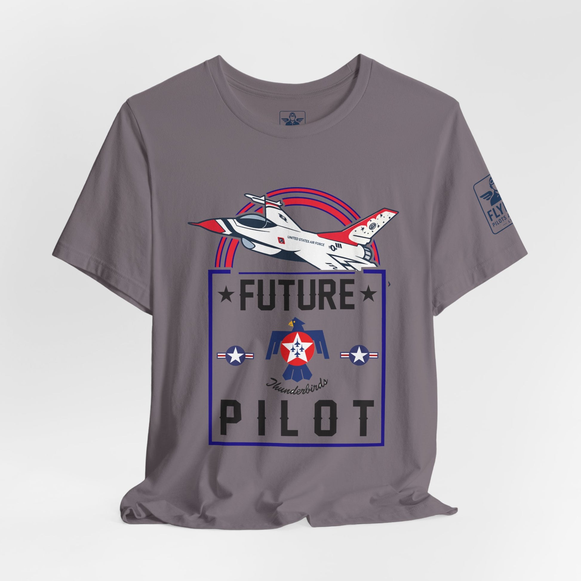 Future Thunderbirds Pilot (front only)- Young Adult/Teen Jersey Tee