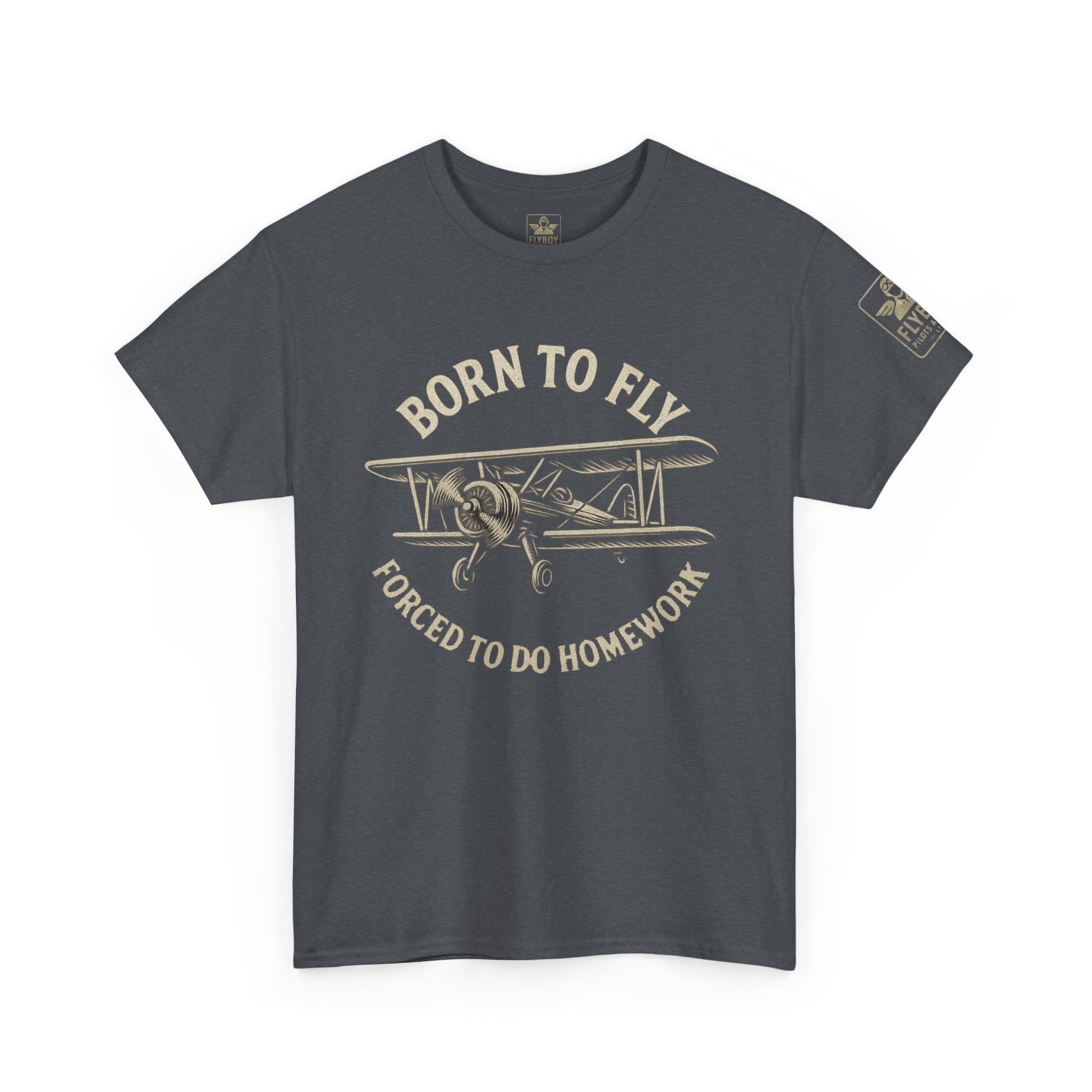 Born to fly, Forced to do homework - Teen/Young-Adult Cotton Tee