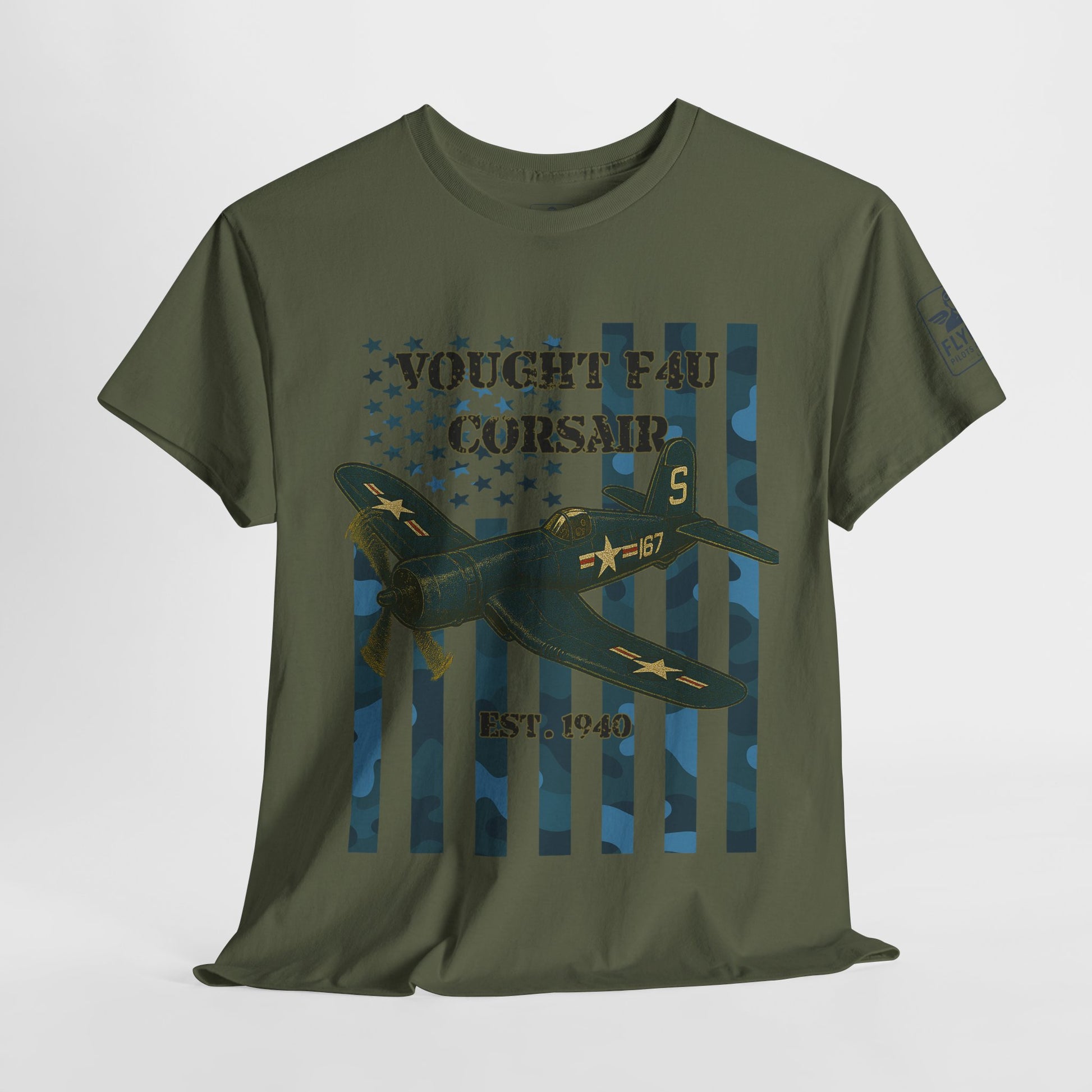 F4U Corsair Camo Flag - T-Shirt
