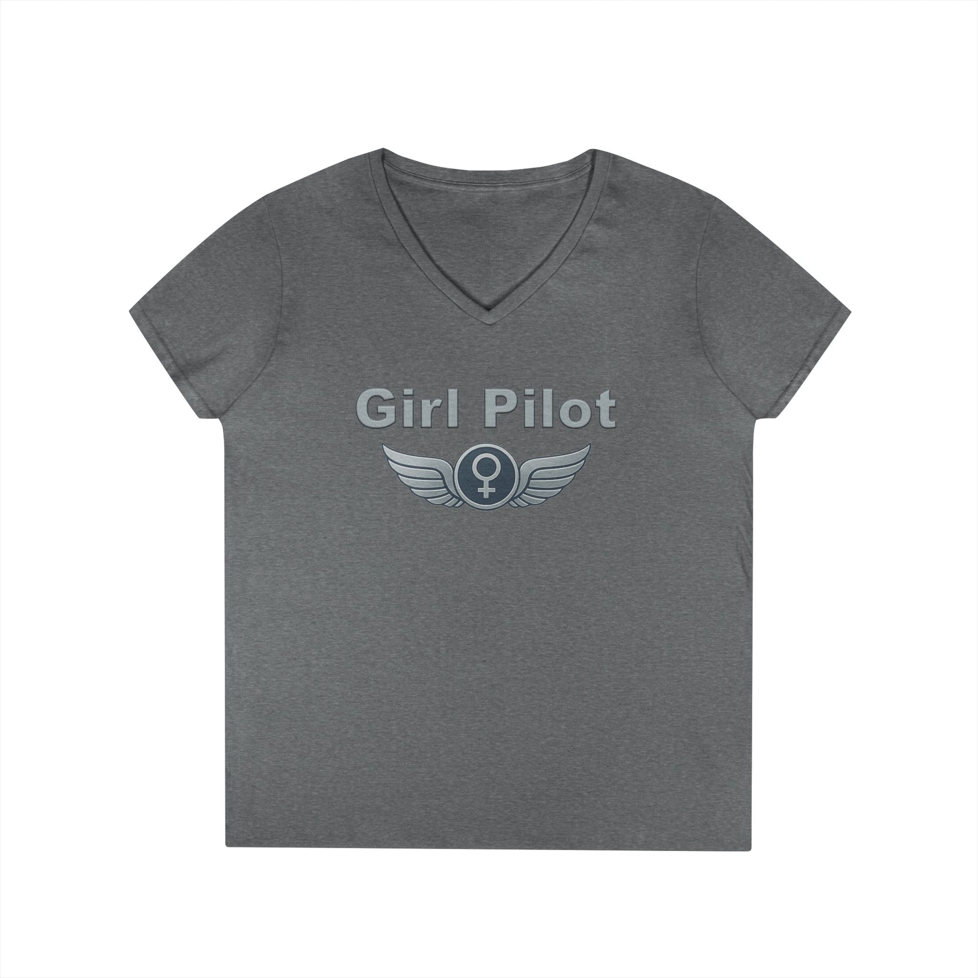 Girl Pilot - Ladies V-Neck