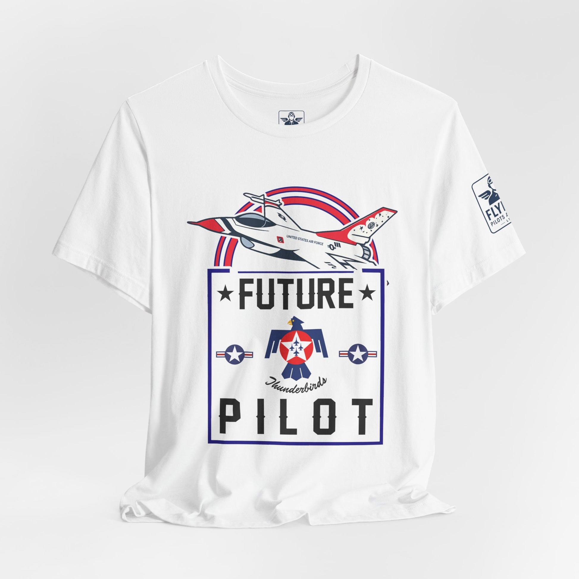 Future Thunderbirds Pilot (front only)- Young Adult/Teen Jersey Tee