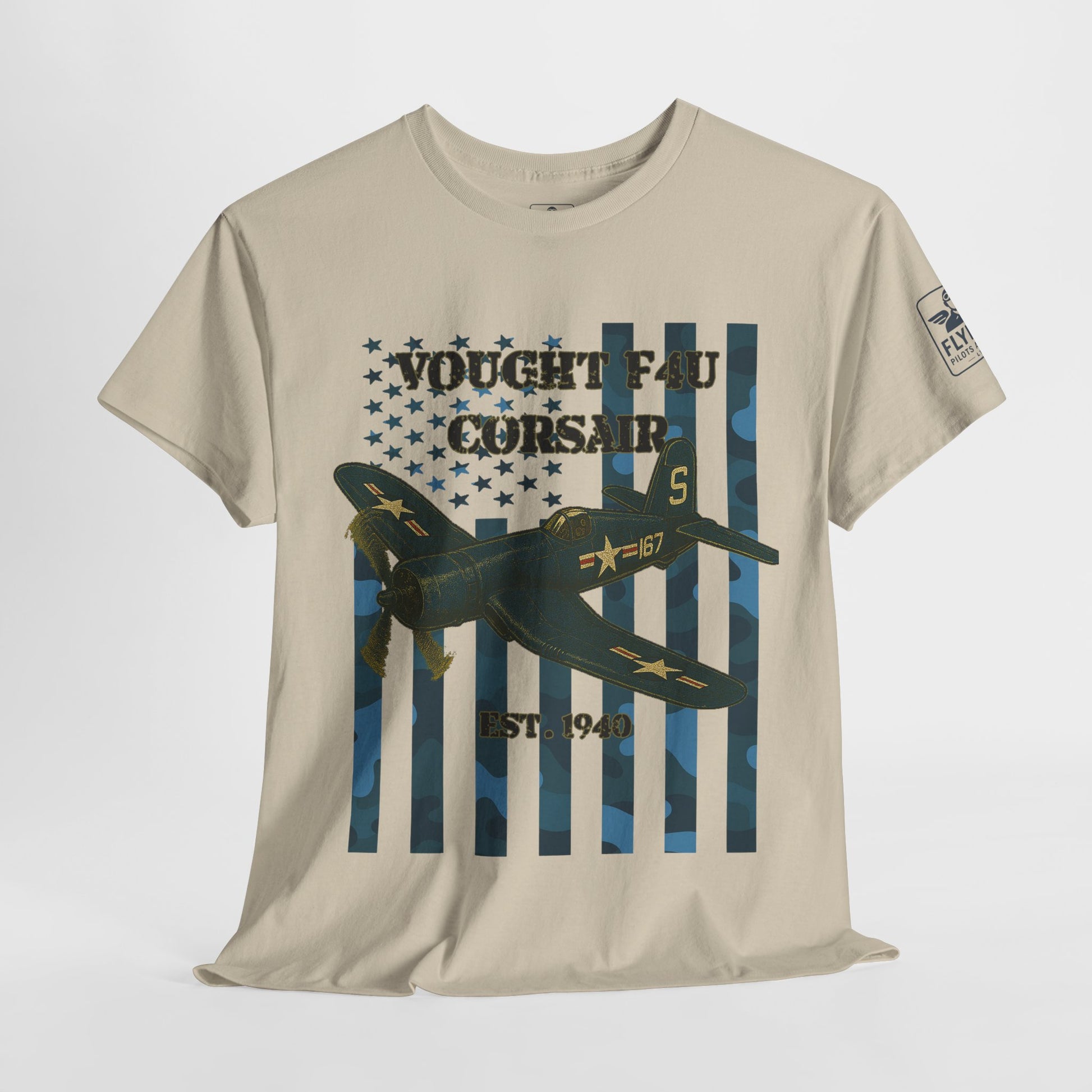F4U Corsair Camo Flag - T-Shirt