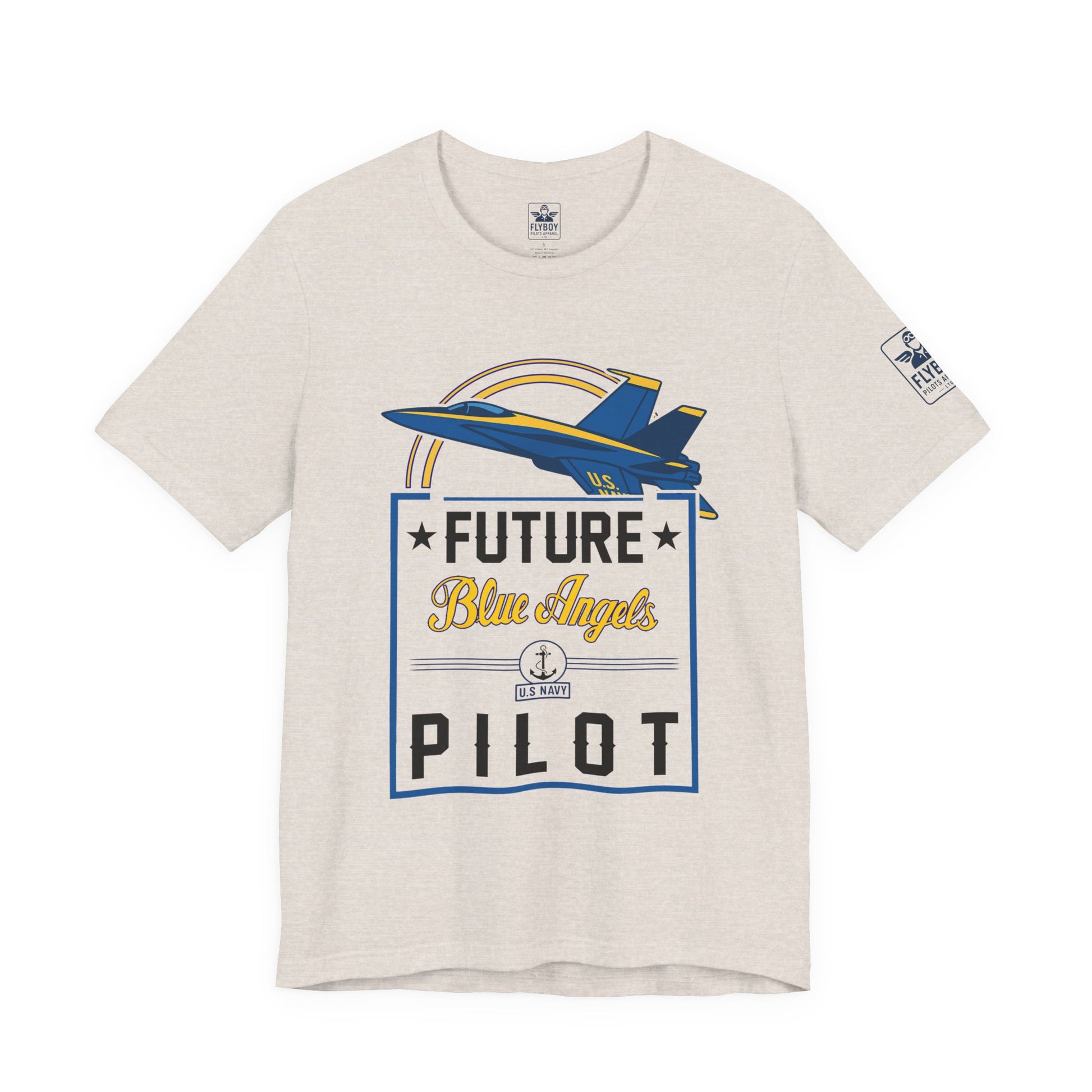 Future Blue Angels Pilot (front/back)- Young Adult/Teen Jersey Tee