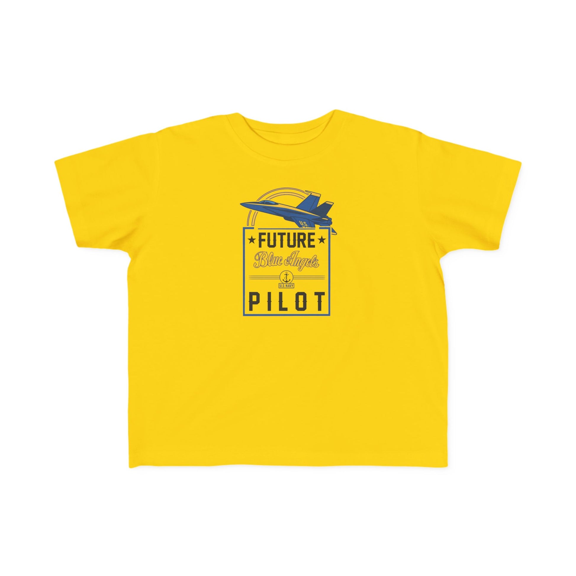 Future Blue Angels Pilot (front/back) - Toddler Jersey T-Shirt