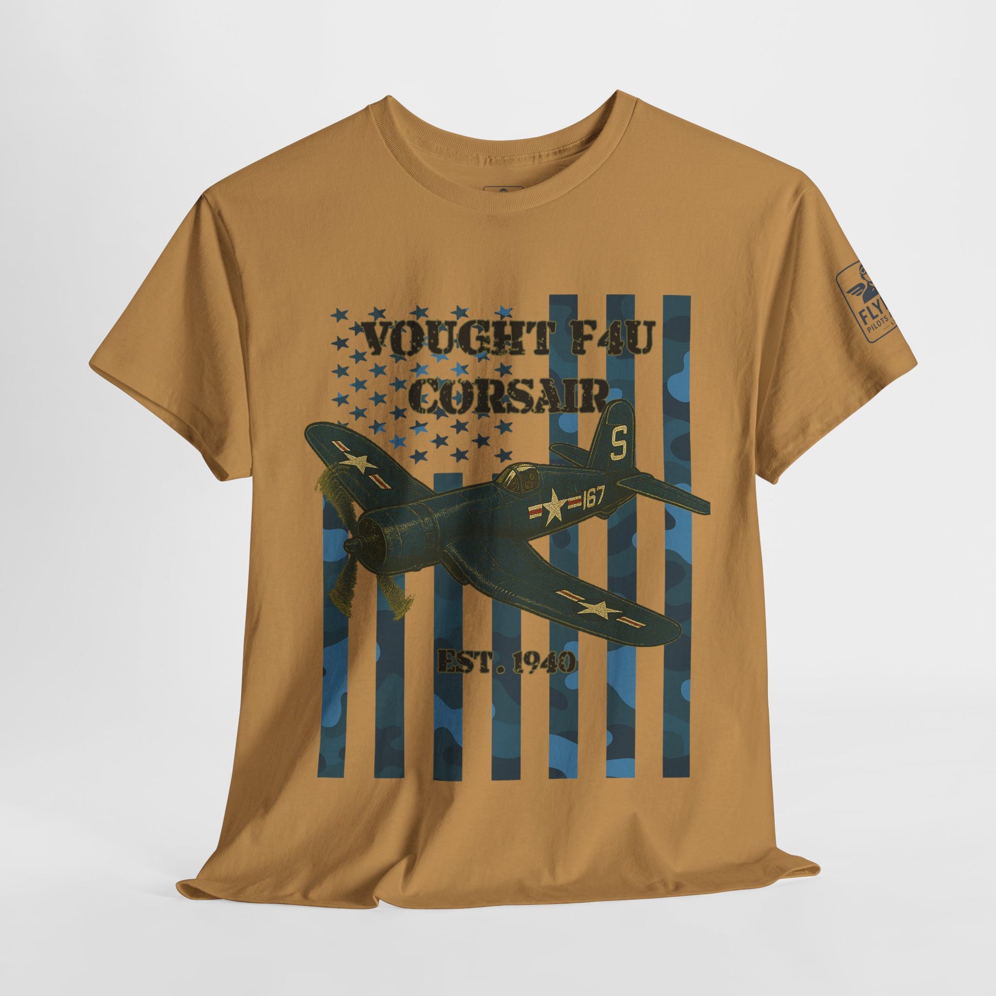 F4U Corsair Camo Flag - T-Shirt