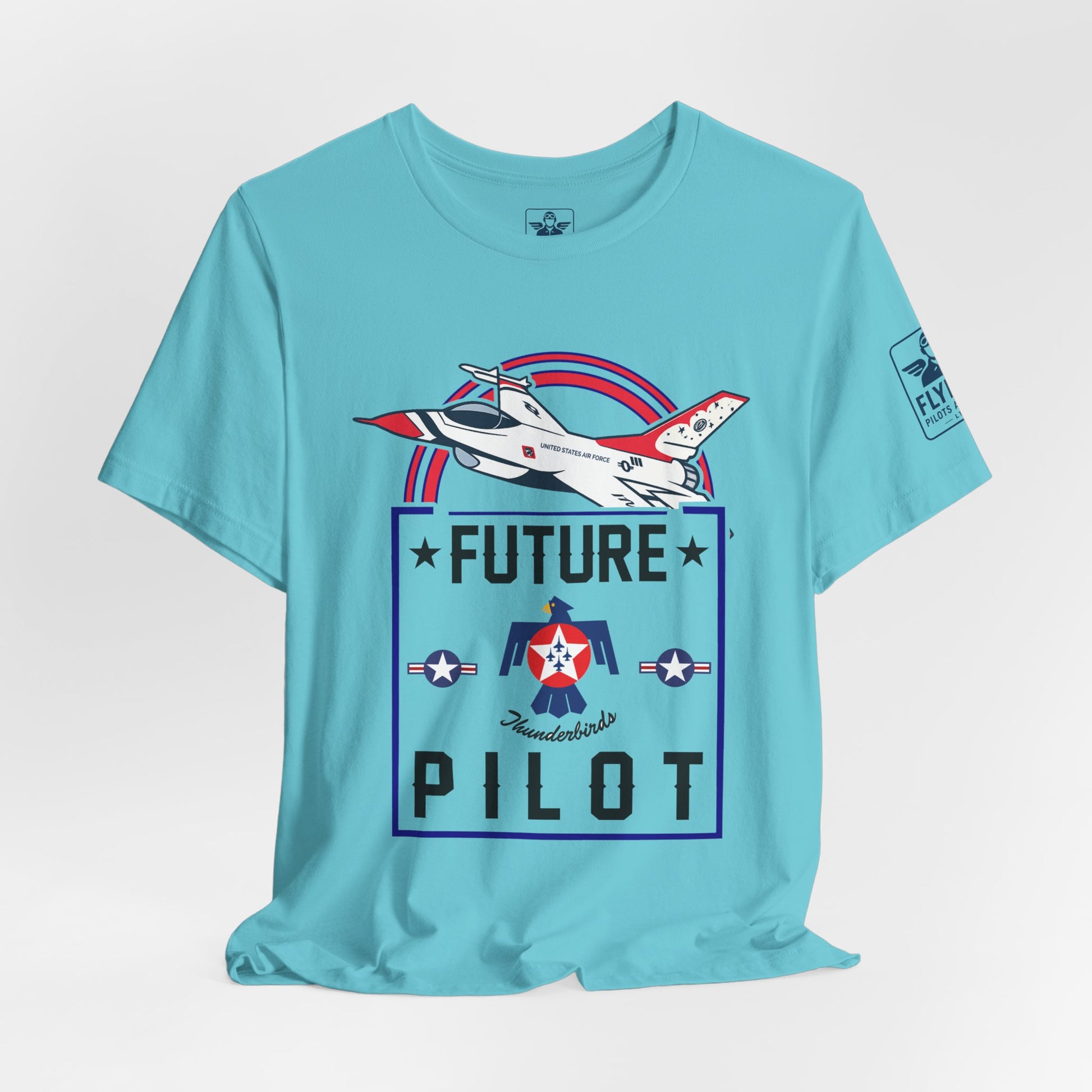 Future Thunderbirds Pilot (front only)- Young Adult/Teen Jersey Tee