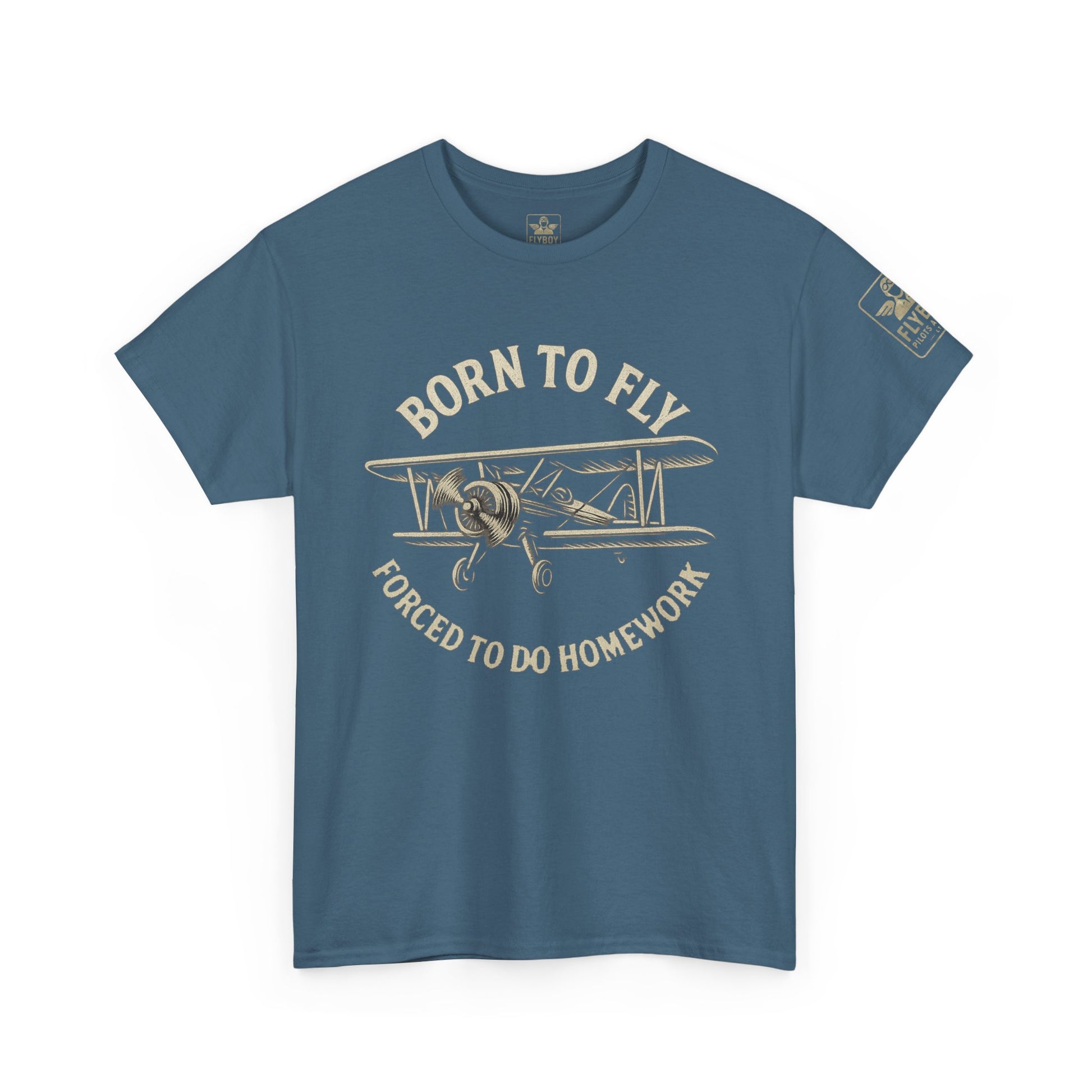 Born to fly, Forced to do homework - Teen/Young-Adult Cotton Tee