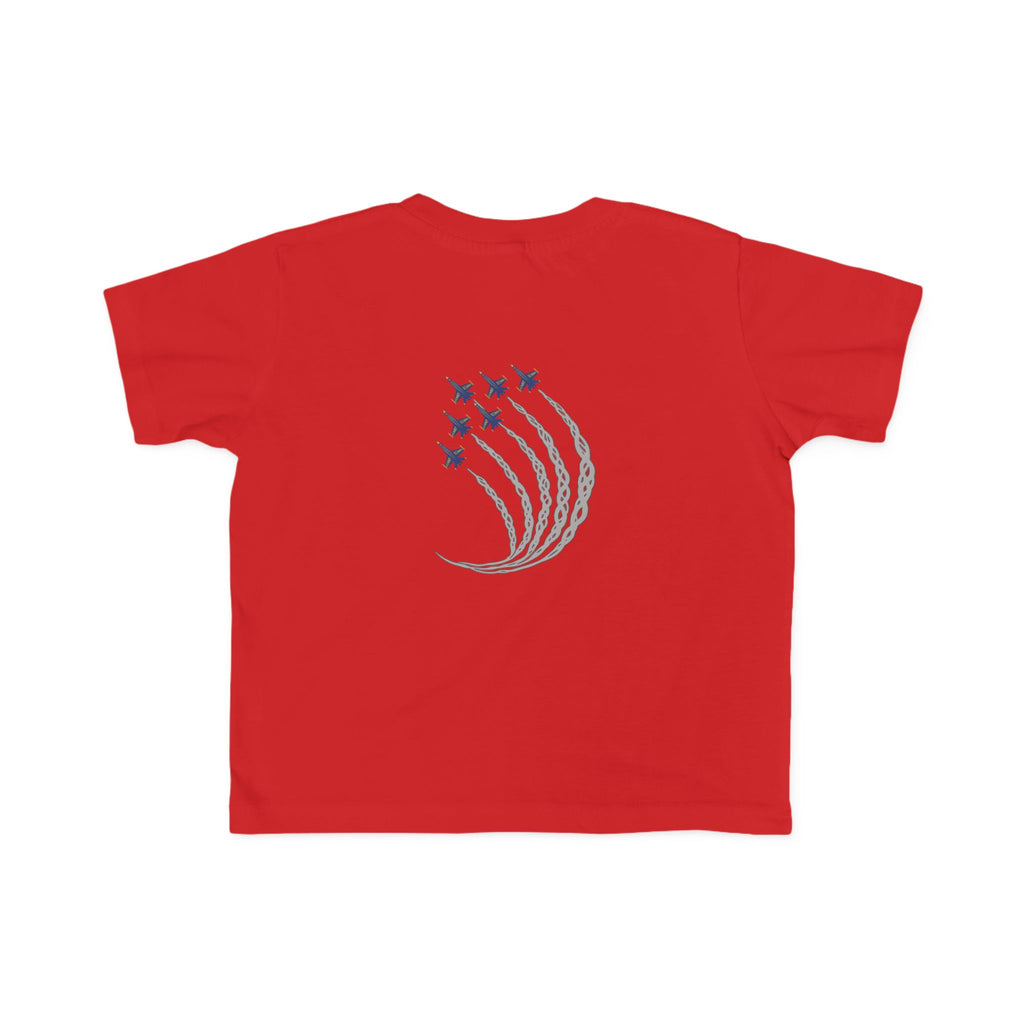 Future Blue Angels Pilot (front/back) - Toddler Jersey T-Shirt